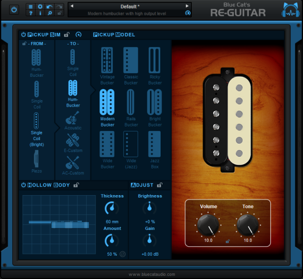 Blue Cat Audio Re-Guitar - Acoustic/Electric Guitar Tone Emulation for Producers & Engineers (Download) - Image 13