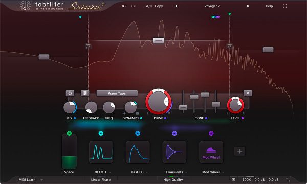 FabFilter Saturn 2 Saturation and Distortion Software (Download) - Image 2