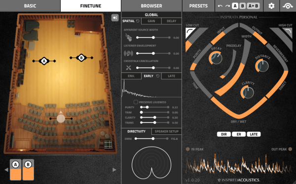 Inspired Acoustics Inspirata Personal Edition Reverb Workstation Software (Upgrade From Lite Edition, Download) - Image 7