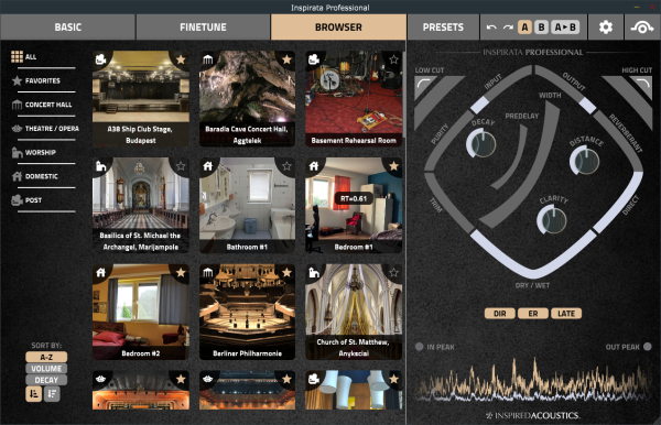 Inspired Acoustics INSPIRATA Professional Edition 7.1.2 Surround Reverb Workstation Software (Upgrade from Personal Edition) - Image 10