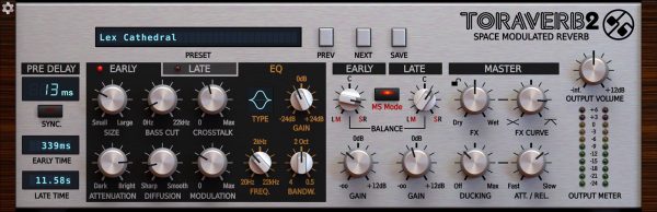 D16 Group Toraverb 2 Space Modulated Reverb Plug-In (Download) - Image 3