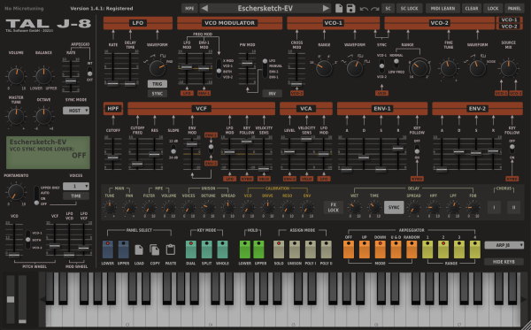 TAL Software J-8 Synthesizer Virtual Instrument (Download) - Image 2
