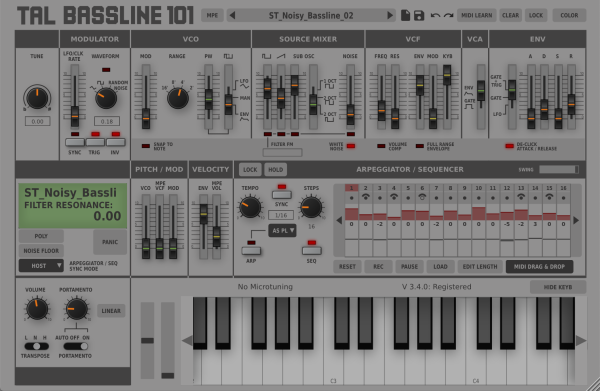 TAL Software TAL-BassLine-101 Virtual Instrument (Download) - Image 4