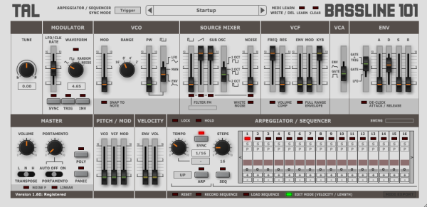 TAL Software TAL-BassLine-101 Virtual Instrument (Download) - Image 2