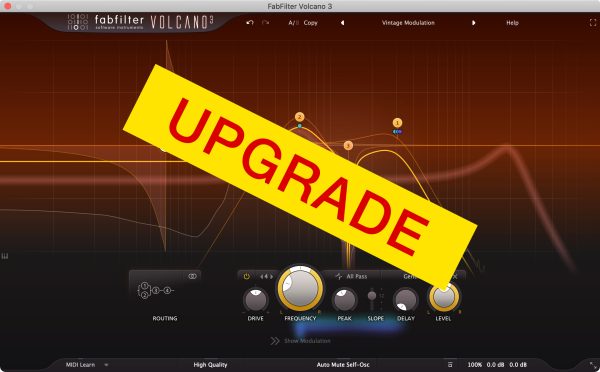 FabFilter Volcano 3 Filter Effect Software Plug-In (Upgrade from Volcano 1 or 2, Download) - Image 2