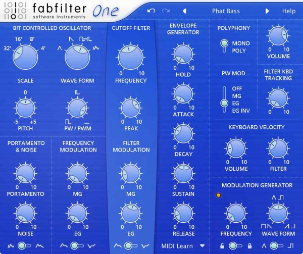 FabFilter One Software Synth Plug-In (Electronic Download) - Image 2