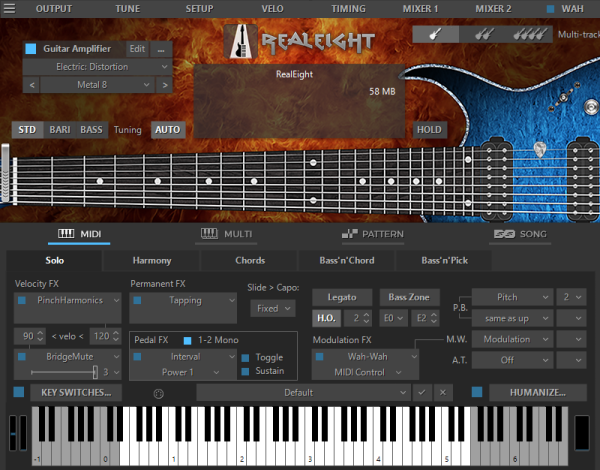 MusicLab RealEight - 8-String Electric Guitar Virtual Instrument (Download) - Image 4
