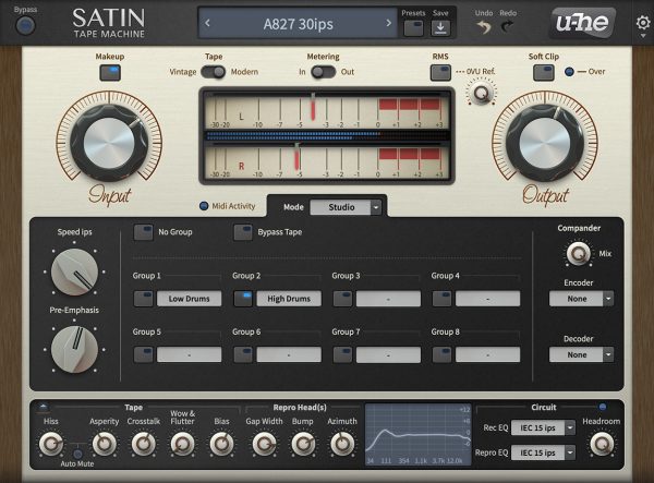 u-he Satin - Magnetic Tape Emulation Plug-In (Download) - Image 6