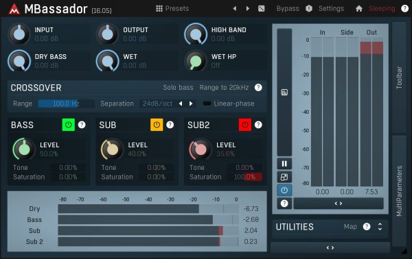 MeldaProduction MBassador - Bass Enhancer and Subharmonic Generator Plug-In (Download) - Image 3