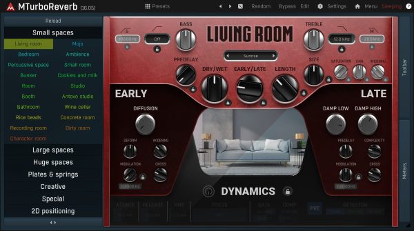 MeldaProduction MTurboReverb Algorithmic Reverb Plug-In (Download) - Image 2