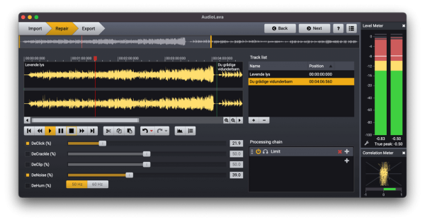 Acon Digital AudioLava 2 - Audio Cleaning Software (Download) - Image 2