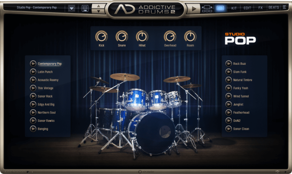 XLN Audio Addictive Drums 2: Studio Collection Multi-Genre Drum Pack (Download) - Image 3