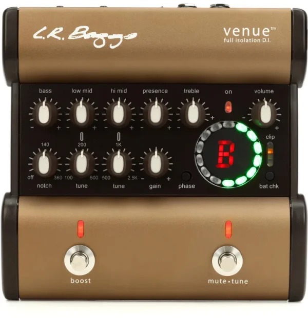 LR Baggs Venue DI Acoustic Guitar Preamp / DI / EQ / Tuner Pedal - Excellent Condition