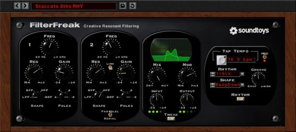 Soundtoys Filter Freak 5 Resonant Analog Filter (Download)
