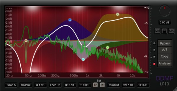 DDMF Lp10 Flexible-Phase Equalizer Plugin (Download)