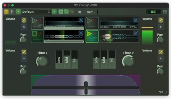Stagecraft Software XFade High Speed Precision Crossfader Plug-In (Download)