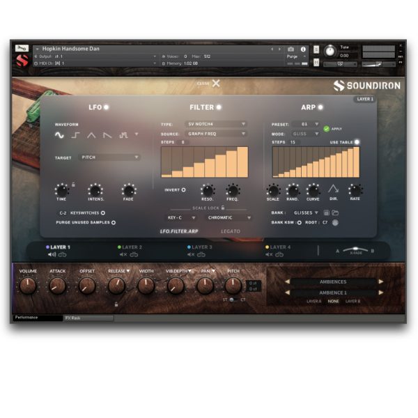 Soundiron Hopkin Instrumentarium: Handsome Dan A Bespoke 14 Stringed Zither With A Unique Twist (Download) - Image 6