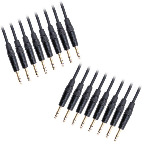 Mogami Gold 8 x 1/4" TRS Male to 8 x 1/4" TRS Male Fan-Out Audio Snake (15')