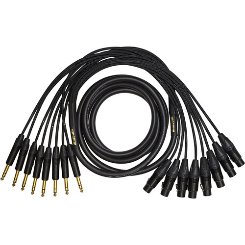 Mogami Gold 8 Channel Analog Snake Cable 8x  1/4" TRS Male to 8x XLR Female (25')