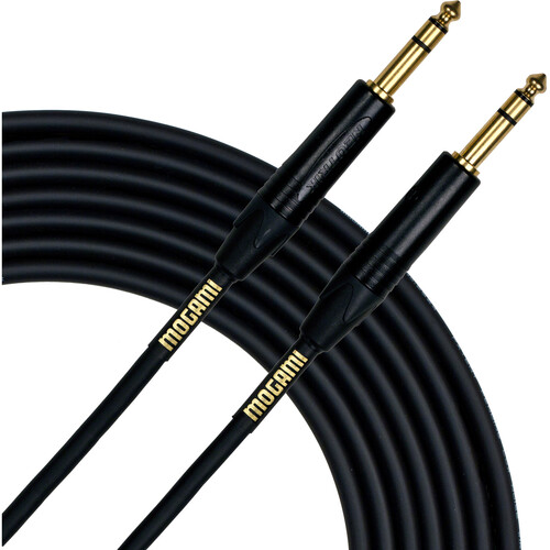 Mogami Gold 1/4" TRS Male to 1/4" TRS Male Balanced Cable (3')
