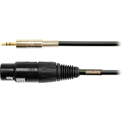 Mogami Gold Stereo Mini (3.5mm) Male to 3-Pin XLR Female Microphone Cable (1.5')