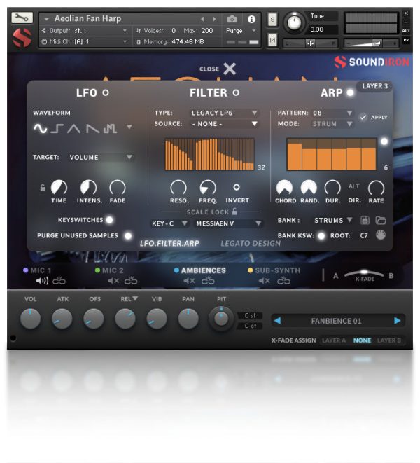 Soundiron Aeolian Fan Harp Sound Library for Kontakt (Download) - Image 6