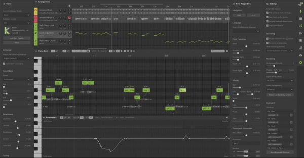 Dreamtonics Synthesizer V Bundle 1 AI Vocal Synthesizer with 3 Voice Packs (Download)