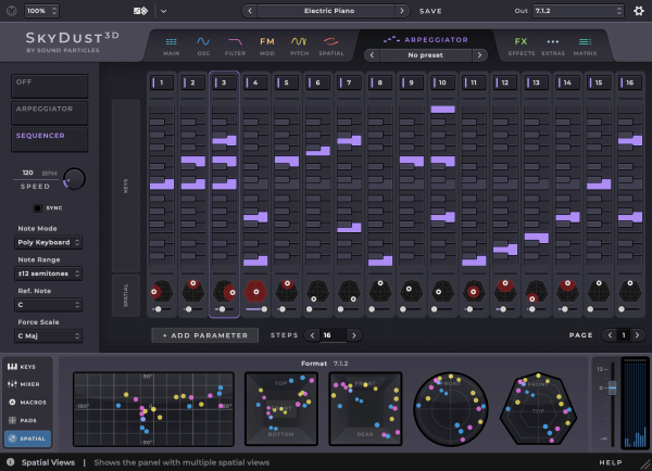 Sound Particles SkyDust Stereo Spatial Audio Virtual Synthesizer Plug-In (Educational, Download)