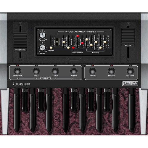 Cherry Audio Lowdown Bass Synthesizer Virtual Instrument (Download)