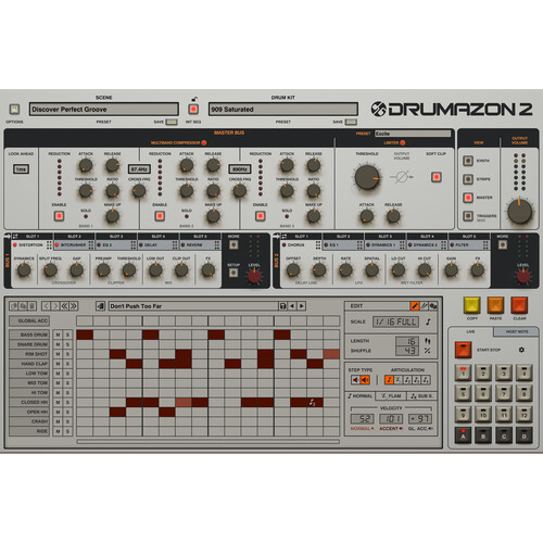 D16 Group Drumazon 2 Drum Machine 909 Emulation Plug-In