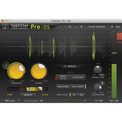 FabFilter Pro-DS De-Esser Software