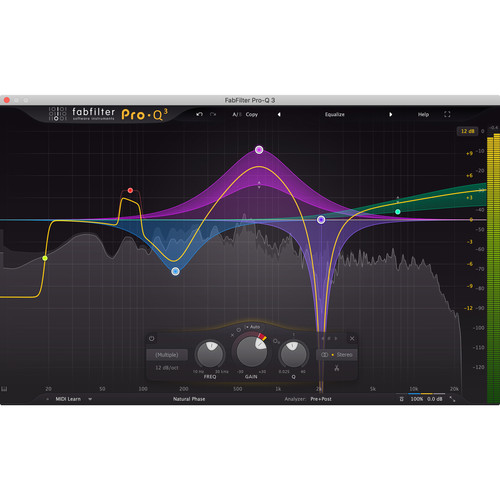 FabFilter Pro-Q 3 EQ Plug-In for Mixing and Mastering Applications (Download)