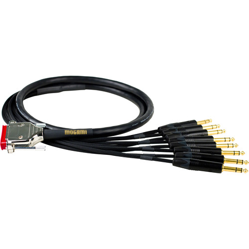 Mogami Gold 8-Channel DB25 to 1/4" TRS Analog Snake Cable (3’)