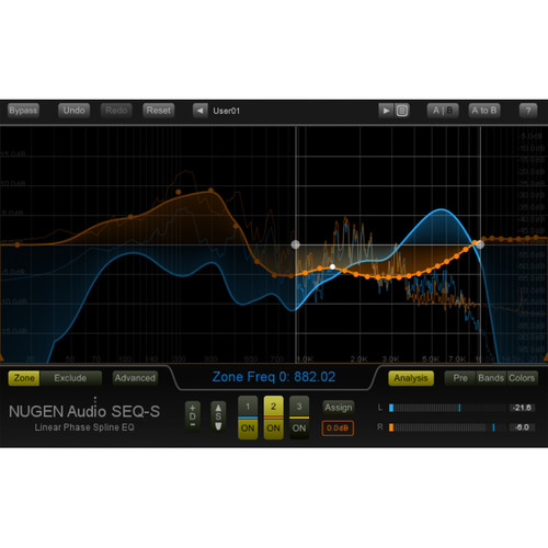 NuGen Audio SEQ-ST - Stereo Linear-Phase Spline EQ Plug-In (Download)