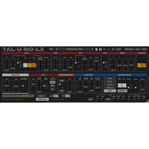 TAL Software U-NO-LX Synthesizer Virtual Instrument (Download)