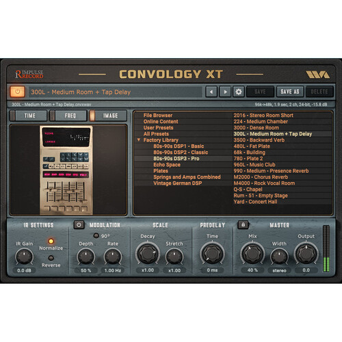 Wave Arts Convology XT Complete Library Reverb Effects (Download)