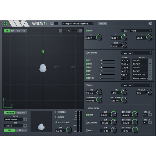 Wave Arts Panorama 7 3D Processor with Room Panning Plug-In (Download)
