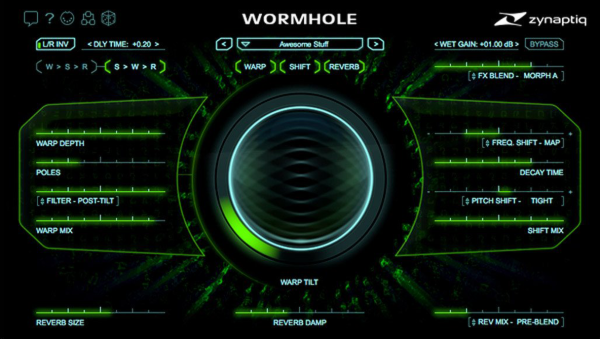 Zynaptiq WORMHOLE Audio Effects-Processing Software (Download)