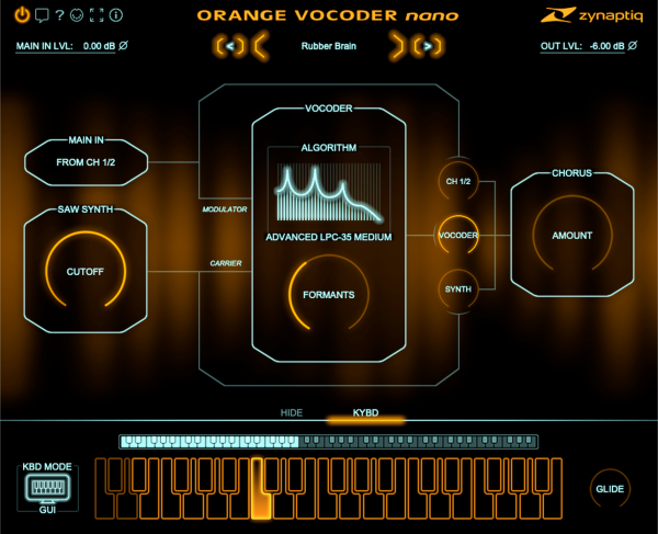 Zynaptiq Orange Vocoder Nano Vocoder Plug-In